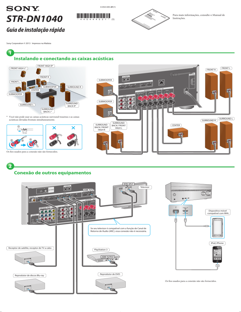 Sony STR-DN1040 Owner's manual Sony STR-DN1040 Owner's manual