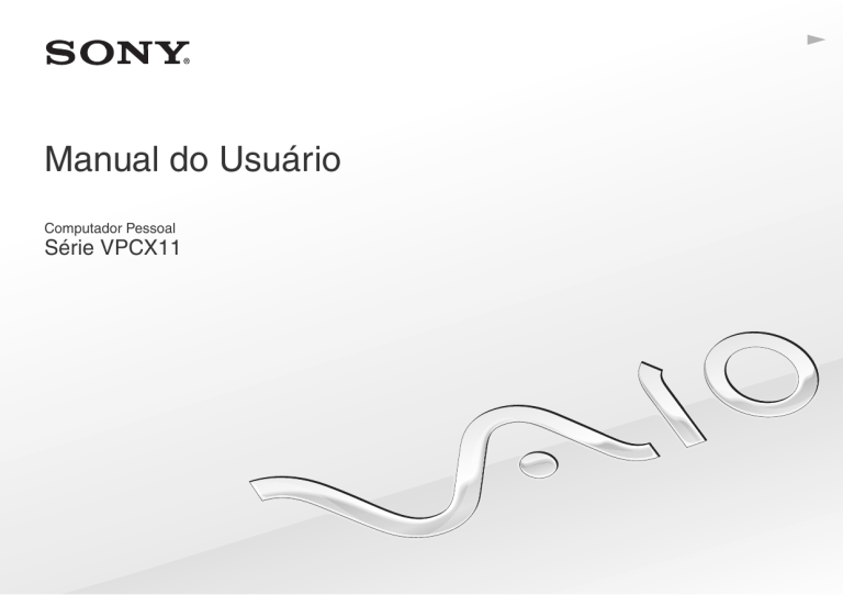 Sony VPCX111KB Owner's manual Sony VPCX111KB Owner's manual