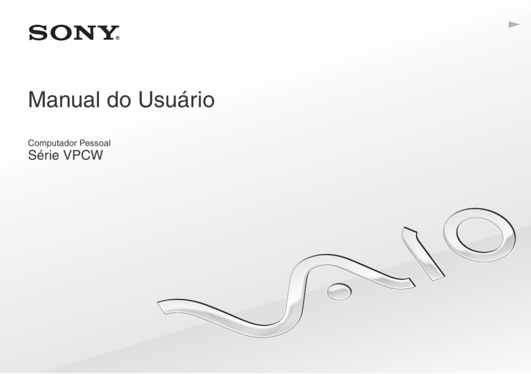 Sony VPCW150XB Owner's manual Sony VPCW150XB Owner's manual