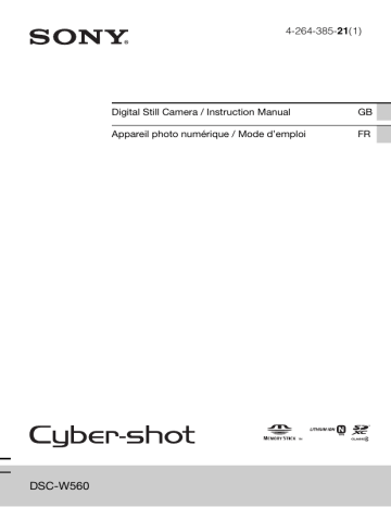 Sony DSC-W560 Operating instructions Sony DSC-W560 Operating instructions