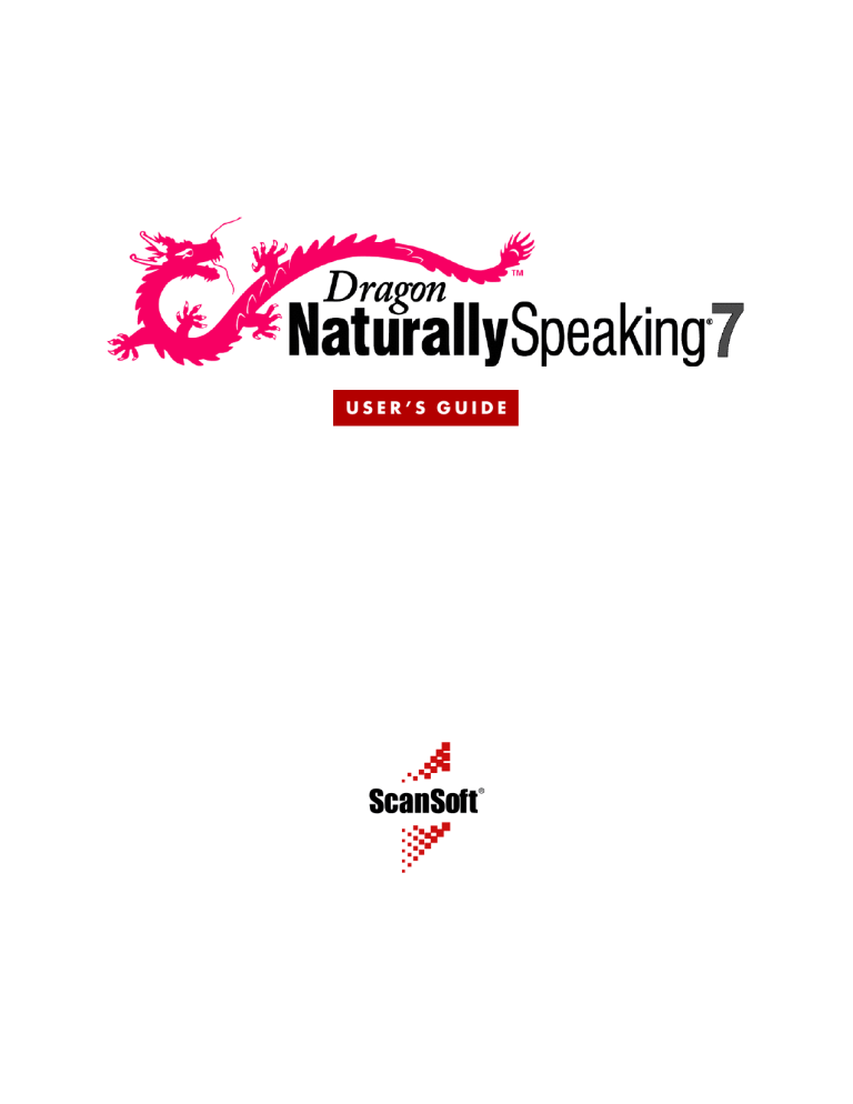 Nuance ICD-ST10, Dragon NaturallySpeaking 7.0 User guide Nuance ICD-ST10, Dragon NaturallySpeaking 7.0 User guide