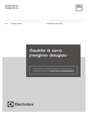 Electrolux EOB7S31X User manual Electrolux EOB7S31X User manual