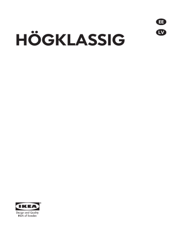 IKEA HÖGKLASSIG User manual IKEA HÖGKLASSIG User manual