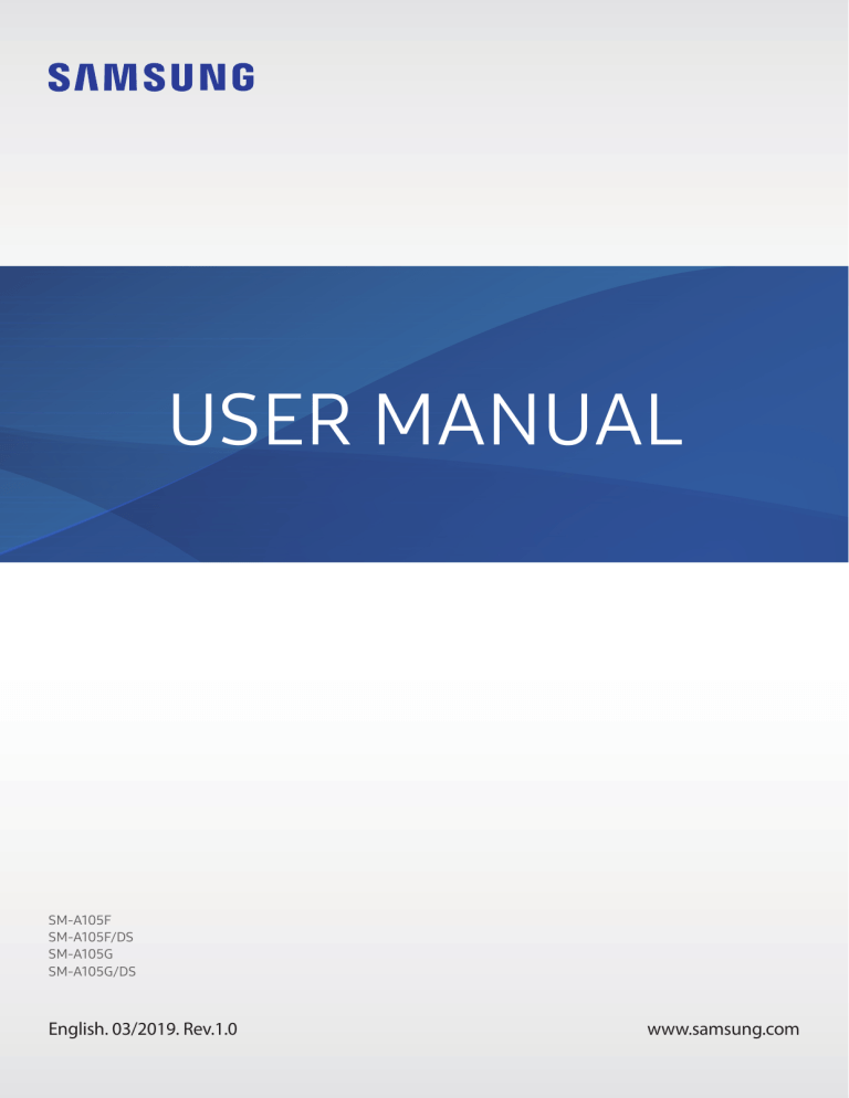Samsung SM-A105F/DS, SM-A105F User manual Samsung SM-A105F/DS, SM-A105F User manual