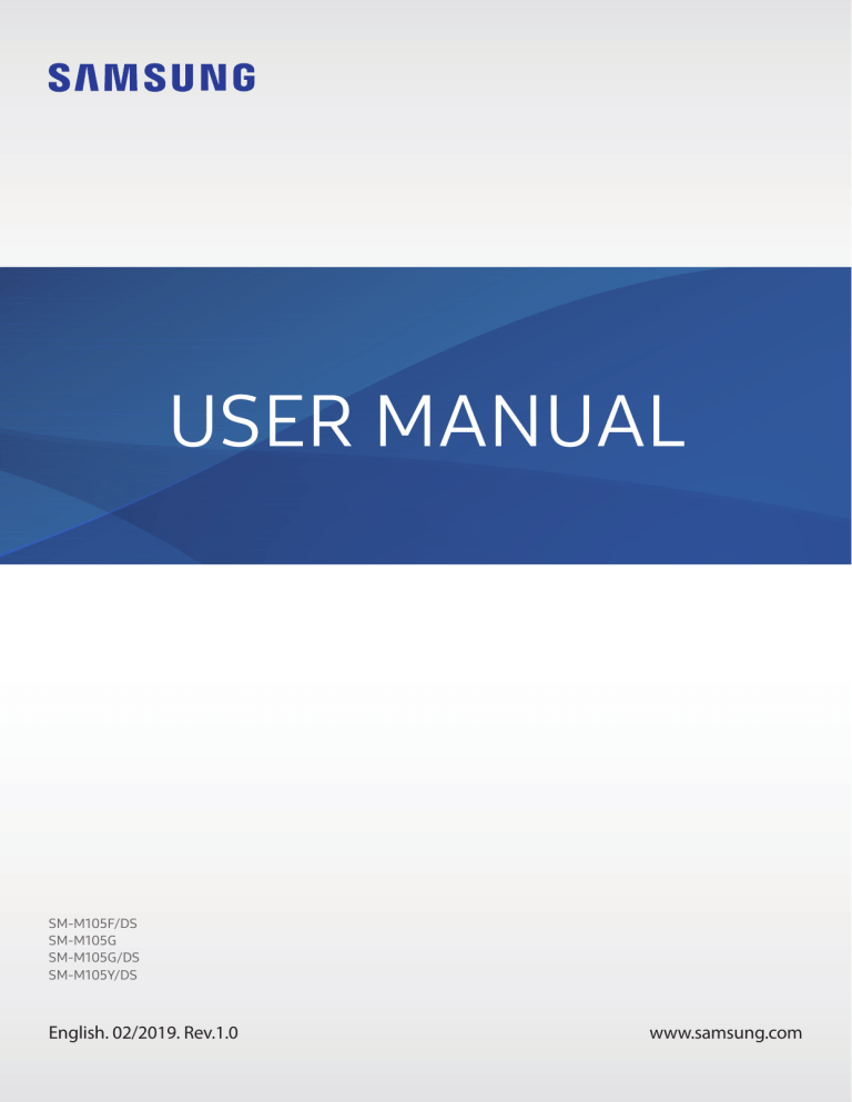 Samsung SM-M105Y/DS, SM-M105F/DS, SM-M105G, SM-M105G/DS User manual Samsung SM-M105Y/DS, SM-M105F/DS, SM-M105G, SM-M105G/DS User manual