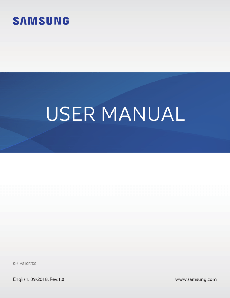 Samsung SM-A810F/DS User manual Samsung SM-A810F/DS User manual