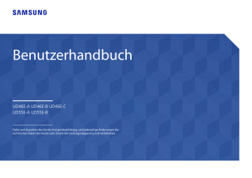 Samsung UD46E-A Benutzerhandbuch | Manualzz Samsung UD46E-A Benutzerhandbuch | Manualzz
