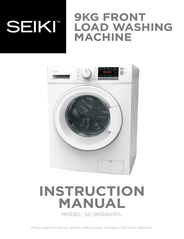 Seiki SC-900AU7FL User manual Seiki SC-900AU7FL User manual