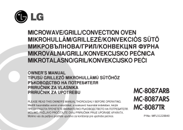 LG MC8087AR, MC-8087ARB, MC-8087ARS User guide LG MC8087AR, MC-8087ARB, MC-8087ARS User guide