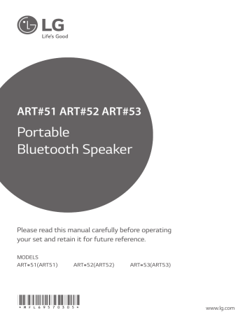 LG ART52, LG ART52 User guide LG ART52, LG ART52 User guide