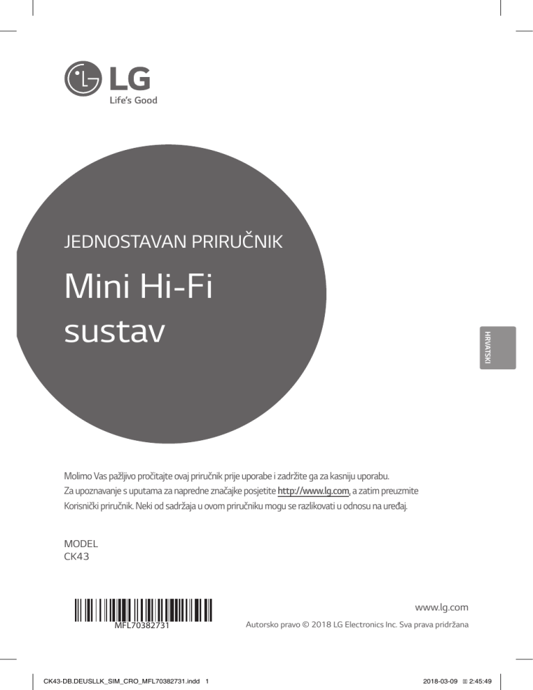 LG CK43 Owner's manual LG CK43 Owner's manual