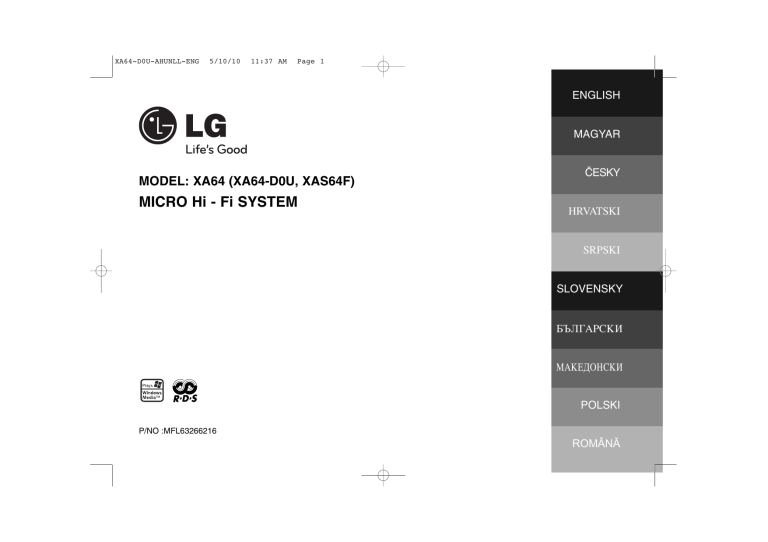 LG XA64 User guide LG XA64 User guide