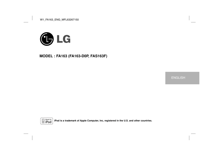 LG FA163, LG FA163 User guide LG FA163, LG FA163 User guide