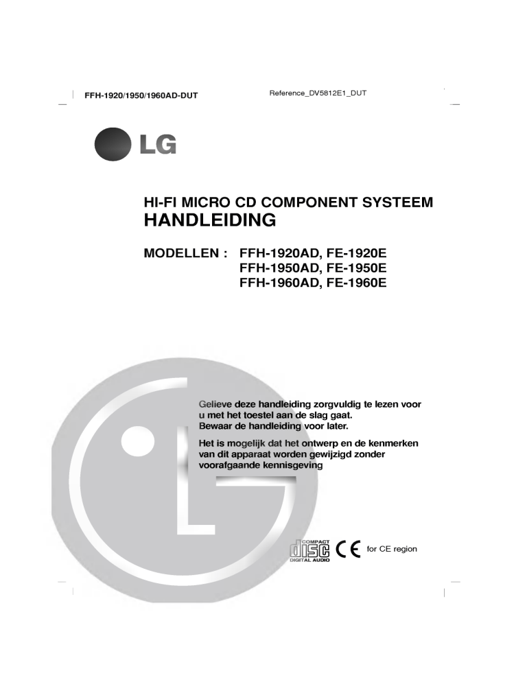 LG FFH-1920AD Owner's manual LG FFH-1920AD Owner's manual
