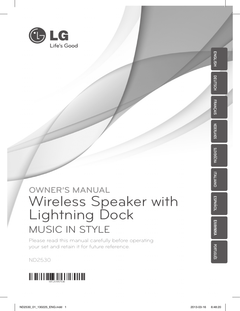LG ND2530 User guide LG ND2530 User guide
