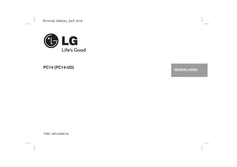 LG PC14 Owner's manual LG PC14 Owner's manual