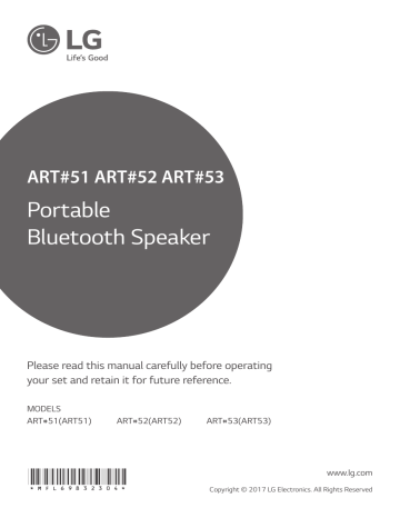 LG ART53, ART51, LG ART51, LG ART53 User guide LG ART53, ART51, LG ART51, LG ART53 User guide