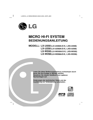 LG LX-U550D User guide LG LX-U550D User guide