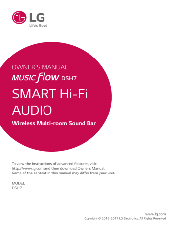 LG DSH7 User guide LG DSH7 User guide