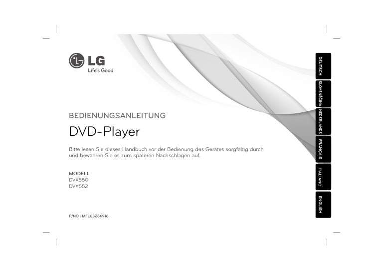 LG DVX550 User guide LG DVX550 User guide