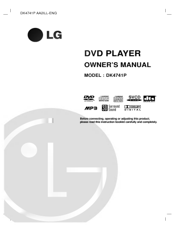 LG DK4941P Owner's manual LG DK4941P Owner's manual