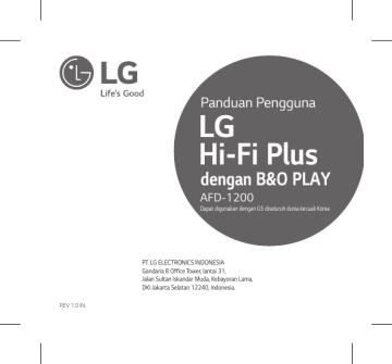 LG AFD-1200 Owner's manual LG AFD-1200 Owner's manual