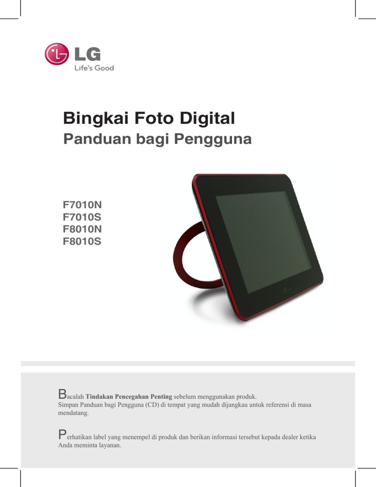 LG F8010N-PN, F7010S-PN, F8010S-PN Owner's manual LG F8010N-PN, F7010S-PN, F8010S-PN Owner's manual