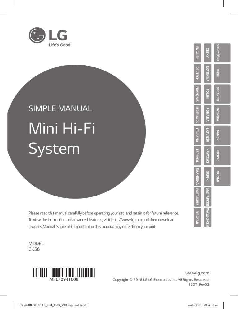 LG CK56 User guide LG CK56 User guide