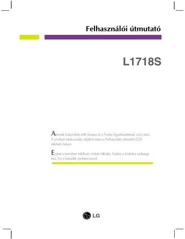 LG L1718S-SN User guide LG L1718S-SN User guide