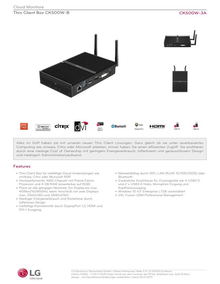 LG CK500W-3A Datasheet LG CK500W-3A Datasheet