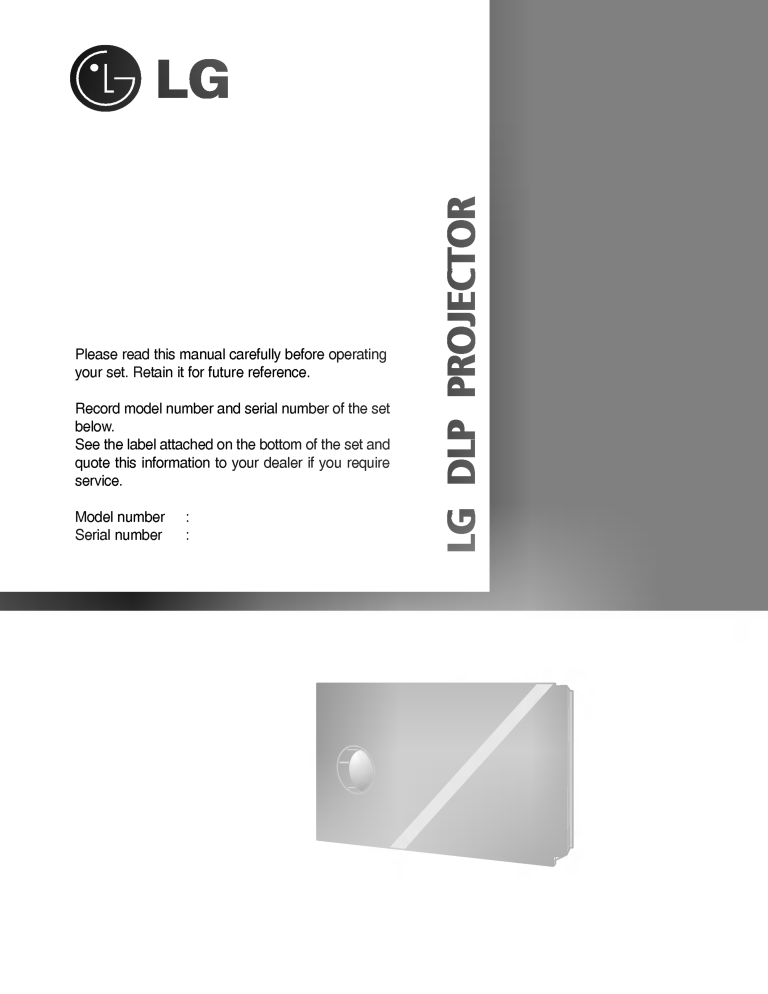 LG AN110B-JD, AN110W-JD, AN110B User guide LG AN110B-JD, AN110W-JD, AN110B User guide
