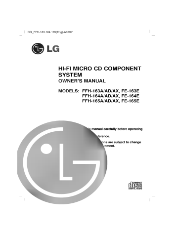 LG FFH-164AD User guide LG FFH-164AD User guide