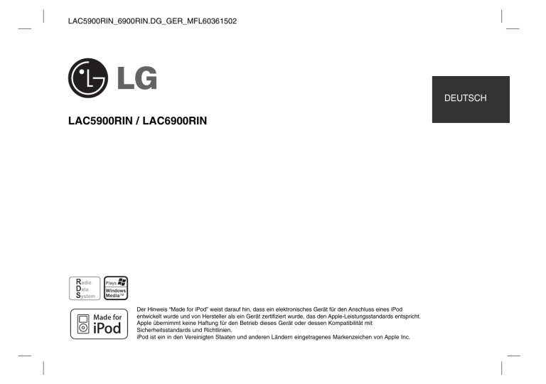 LG LAC6900RIN, LAC5900RIN User guide LG LAC6900RIN, LAC5900RIN User guide