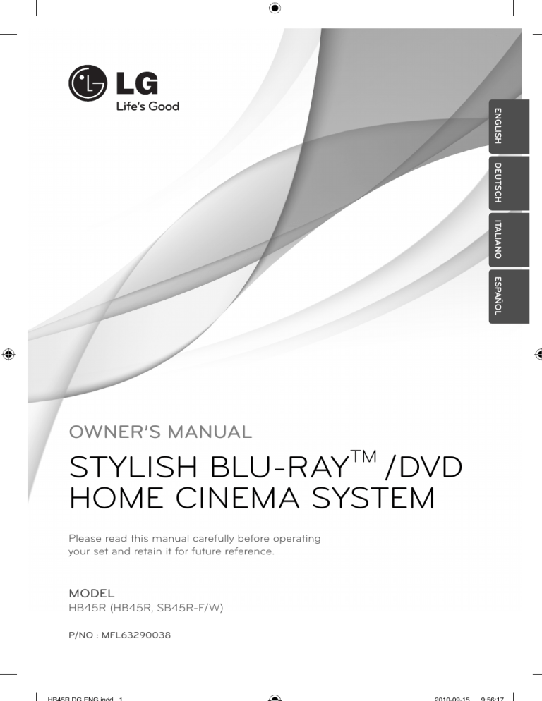 LG HB45R User guide LG HB45R User guide