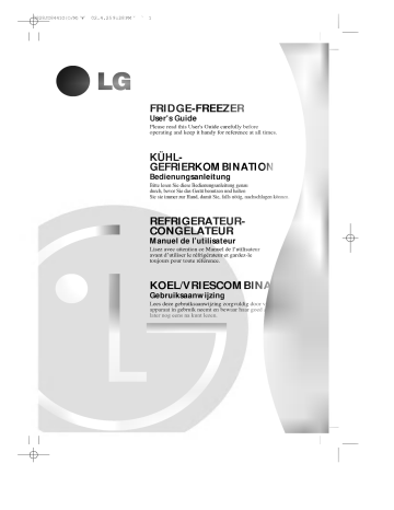 LG GR-409GTPA User guide LG GR-409GTPA User guide