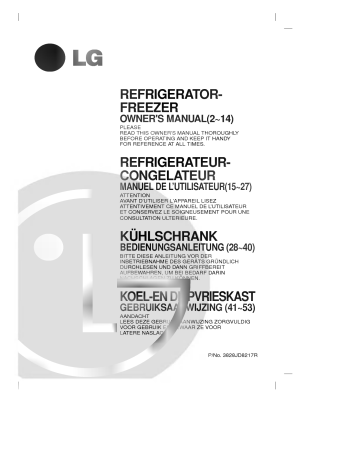 LG GR-432BEF, GR-482BEF User guide LG GR-432BEF, GR-482BEF User guide