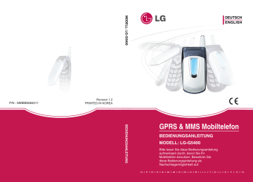 LG G5400.HUNRS, G5400.CZEMS, G5400.ITAMS, G5400.RUSMS, G5400.OMTMS, G5400.INDRS, G5400.NLDMS, G5400.RUSRS, G5400.TURMS, G5400.INDSV User guide LG G5400.HUNRS, G5400.CZEMS, G5400.ITAMS, G5400.RUSMS, G5400.OMTMS, G5400.INDRS, G5400.NLDMS, G5400.RUSRS, G5400.TURMS, G5400.INDSV User guide