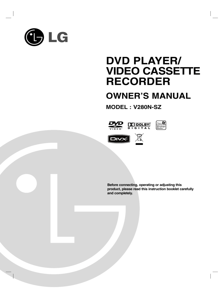 LG LG V280, V280 Owner's manual LG LG V280, V280 Owner's manual