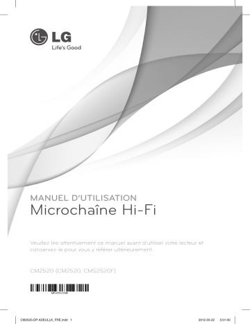 LG LG CM2520, CM2520 Owner's manual LG LG CM2520, CM2520 Owner's manual