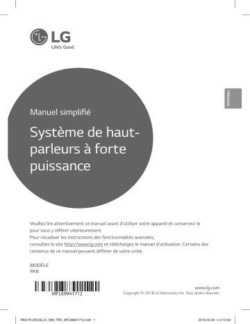 LG LG RK8, RK8 Owner's manual LG LG RK8, RK8 Owner's manual