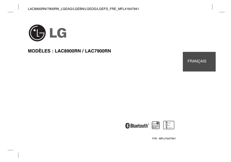 LG LAC7900RN, LAC8900RN Owner's manual LG LAC7900RN, LAC8900RN Owner's manual