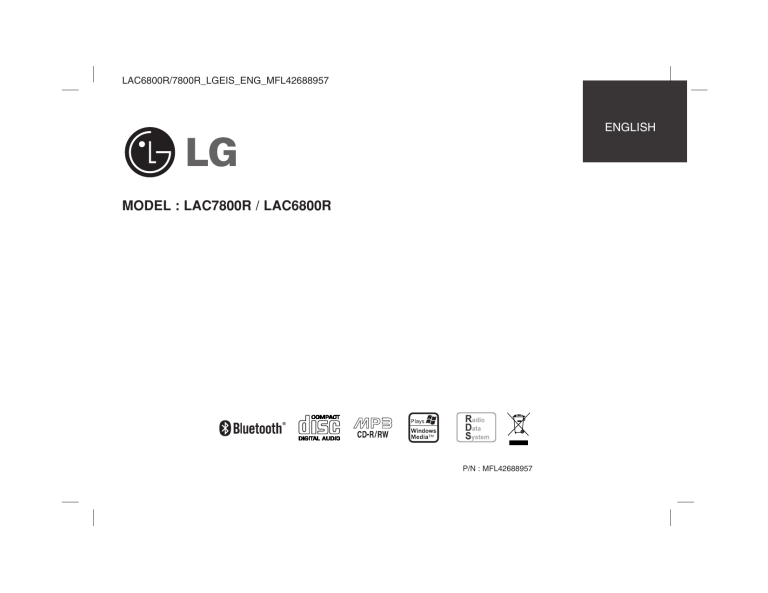 LG LAC6800R, LAC7800R Owner's manual LG LAC6800R, LAC7800R Owner's manual