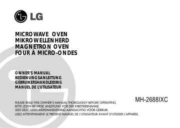 LG MH-2688IXC Owner's manual LG MH-2688IXC Owner's manual