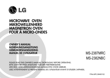 LG MS-2382NBC, MS-2387MRC Owner's manual LG MS-2382NBC, MS-2387MRC Owner's manual