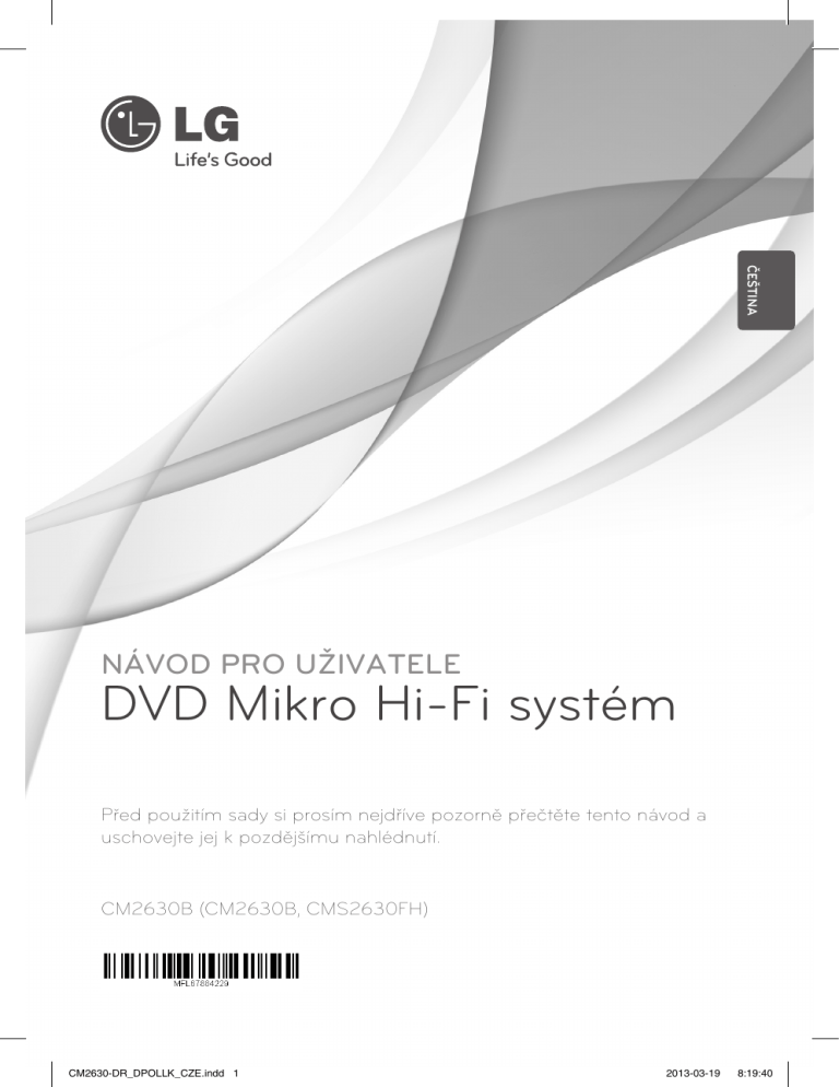 LG CM2630B Owner's manual LG CM2630B Owner's manual