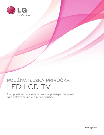 LG 37LV570S Používateľská príručka | Manualzz LG 37LV570S Používateľská príručka | Manualzz