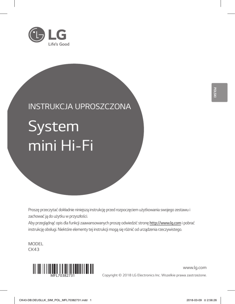 LG CK43 User guide LG CK43 User guide