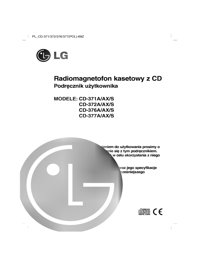 LG CD-371A Owner's manual LG CD-371A Owner's manual