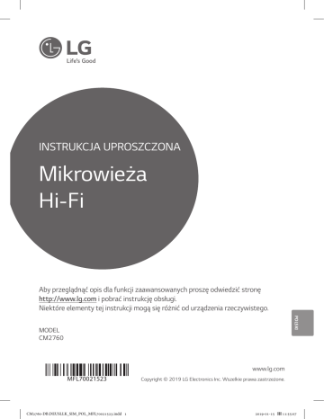 LG CM2760 User guide LG CM2760 User guide