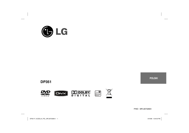 LG DP351, DP351-P Owner's manual LG DP351, DP351-P Owner's manual